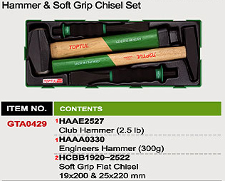 Bộ búa đục toptul GTA0429