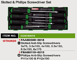 Bộ tua vít toptul GTA0820