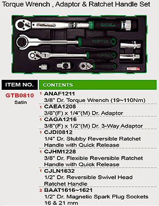 Bộ cần siết lực TOPTUL GTB0810
