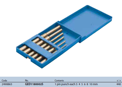 Bộ đột có chốt 6 món Gedore GED1180002S