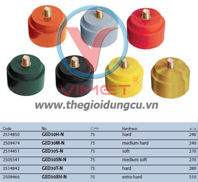 Đầu búa cứng 75mm Gedore GED30H-N