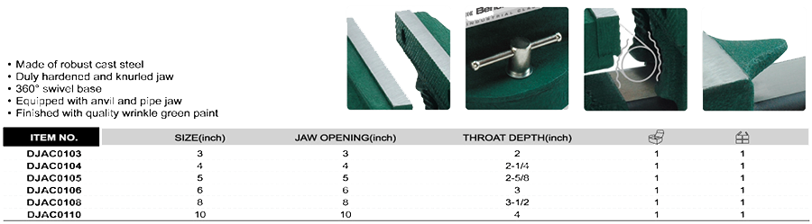 Dụng cụ Ê tô kẹp TOPTUL DJAC0103 Dụng cụ Ê tô kẹp TOPTUL DJAC0103