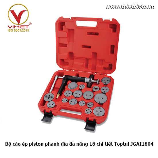Bộ cảo ép piston phanh đĩa đa năng 18 chi tiết Toptul JGAI1804