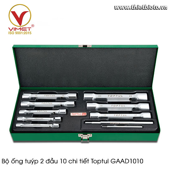 Bộ ống tuýp 2 đầu 10 chi tiết Toptul GAAD1010