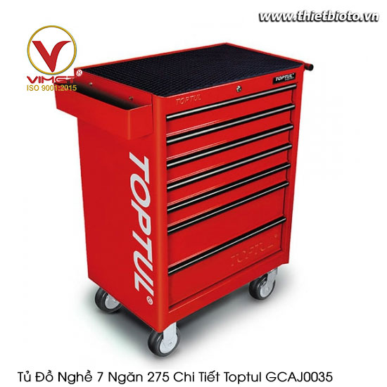 Tủ đồ nghề 7 ngăn 275 chi tiết Toptul GCAJ0035