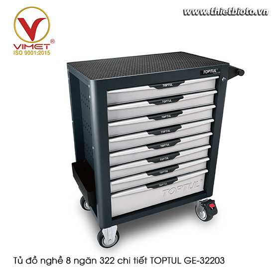 Tủ đồ nghề 8 ngăn 322 chi tiết TOPTUL GE-32203