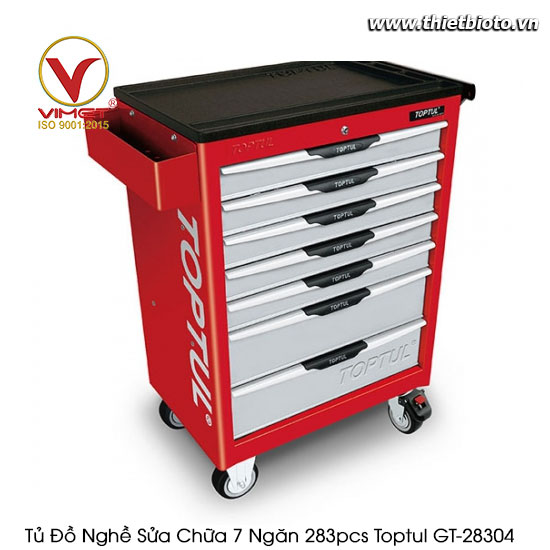 Tủ đồ nghề sửa chữa 7 ngăn 283pcs Toptul GT-28304