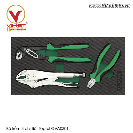Bộ kềm 3 chi tiết Toptul GVA0301
