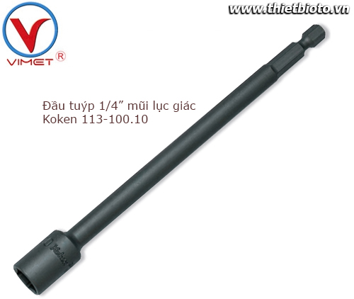 Đầu tuýp mũi lục giác 1/4 Koken 113-100.10