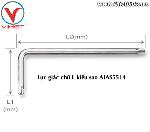 Lục giác L sao (ngắn) T55 TOPTUL AIAS5514