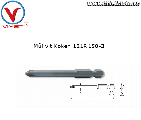 Mũi vít Koken 121P.150-3